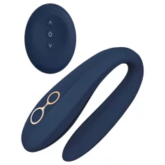 Goddess Ares - buigbare duo vibrator - siliconen - blauw