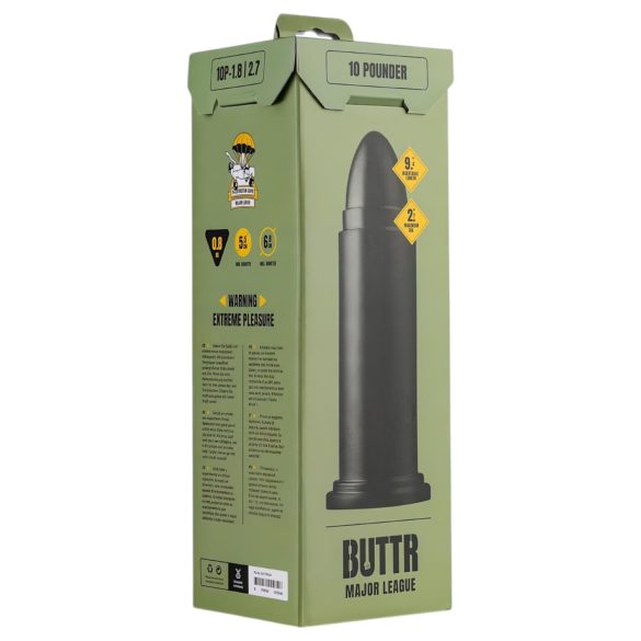 BUTTR - dildo met zuignap - groot formaat - zwart - 10 pond