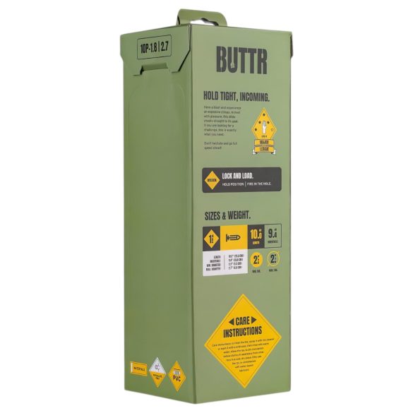 BUTTR - dildo met zuignap - groot formaat - zwart - 10 pond