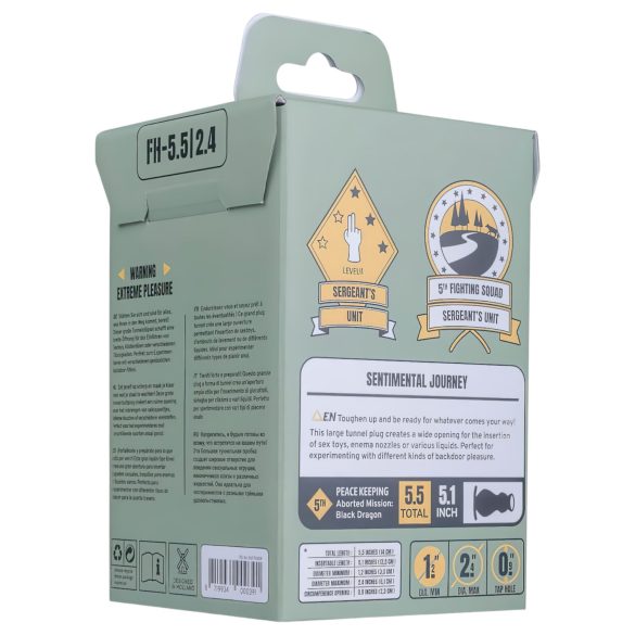 BUTTR - anaal plug dildo hol ontwerp - siliconen zwart