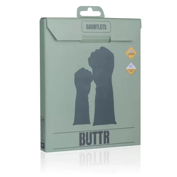 BUTTR - fisting handschoenen - latex - zwart