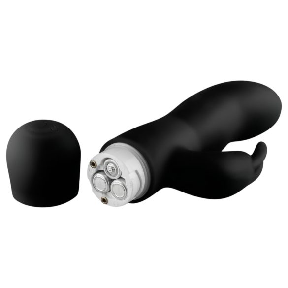 Easytoys Mad Rabbit - rabbit vibrator met clitorisstimulator - zwart