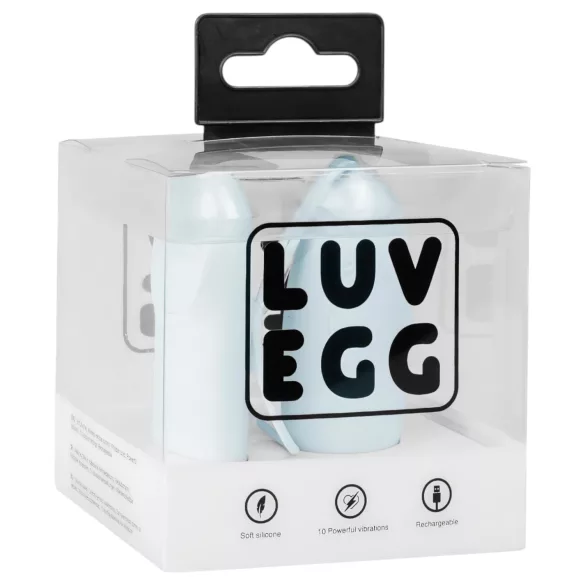 LUV EGG - draagbaar, oplaadbaar, draadloos vibro-ei (blauw)