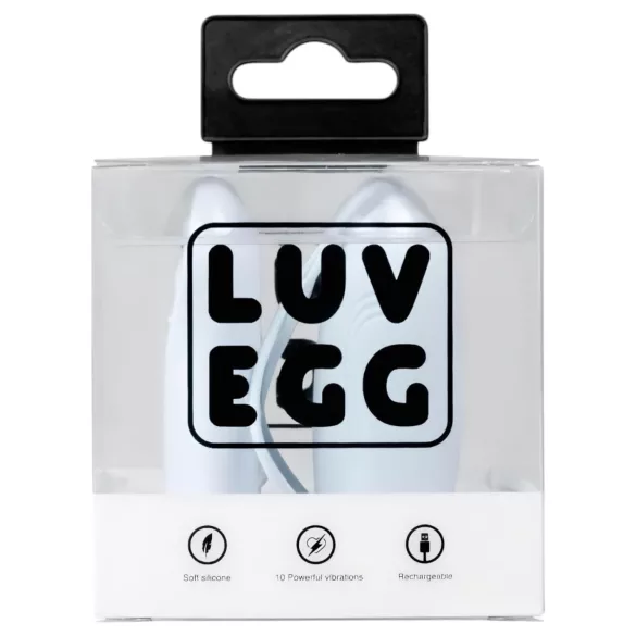 LUV EGG - draagbaar, oplaadbaar, draadloos vibro-ei (blauw)