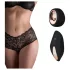Pantyrebel - oplaadbare, draadloze vibrerende string, zwarte slip (S-L)