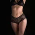 Pantyrebel - oplaadbare, draadloze vibrerende string, zwarte slip (S-L)
