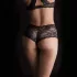 Pantyrebel - oplaadbare, draadloze vibrerende string, zwarte slip (S-L)