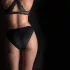 Pantyrebel - zwarte high-leg slip + draadloze vibrator (S-L)