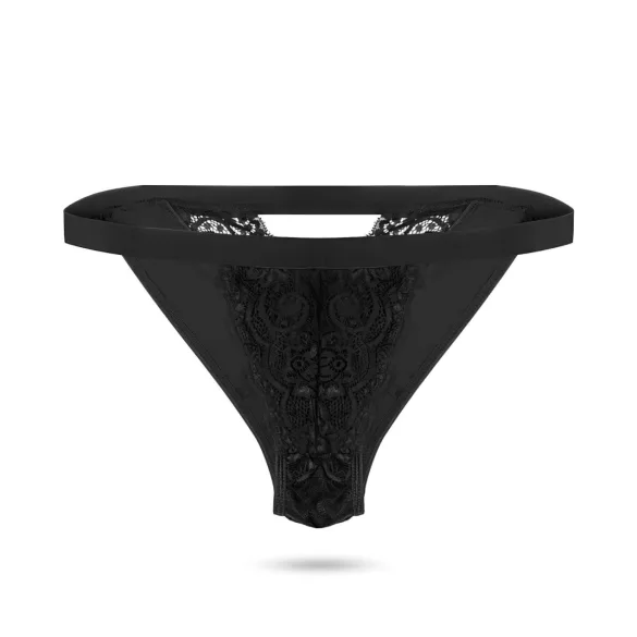 Pantyrebel - vibrerende slip met afstandsbediening - oplaadbaar - zwart (S-L)