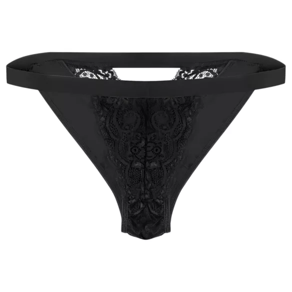 Pantyrebel - oplaadbare, draadloze vibrerende, zwarte string (S‑L)