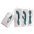 Bloom Orchid Wand - oplaadbare massage vibrator - turquoise