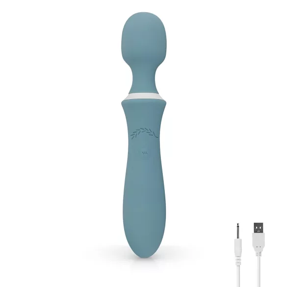 Bloom Orchid Wand - oplaadbare massage vibrator - turquoise