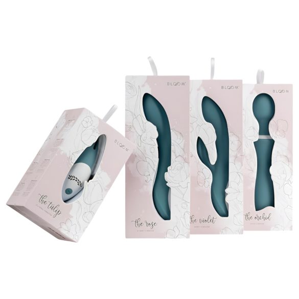 Bloom Rose - G-spot vibrator - oplaadbaar siliconen - turquoise