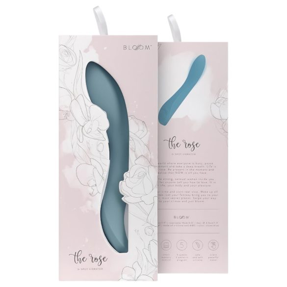 Bloom Rose - G-spot vibrator - oplaadbaar siliconen - turquoise