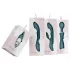 Bloom Tulip - oplaadbare siliconen clitoris vibrator - turquoise