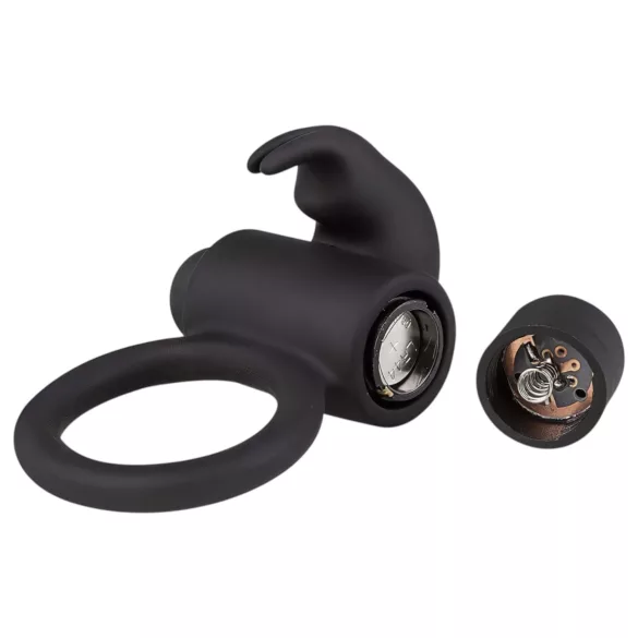 EasyToys Bunny - vibrerende penisring - siliconen - zwart