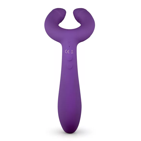 Easytoys Couple - oplaadbare waterproof koppel vibrator - paars