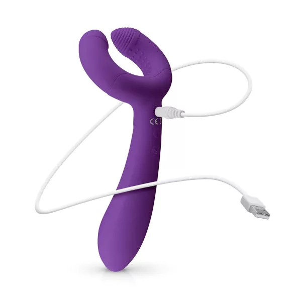 Easytoys Couple - oplaadbare waterproof koppel vibrator - paars