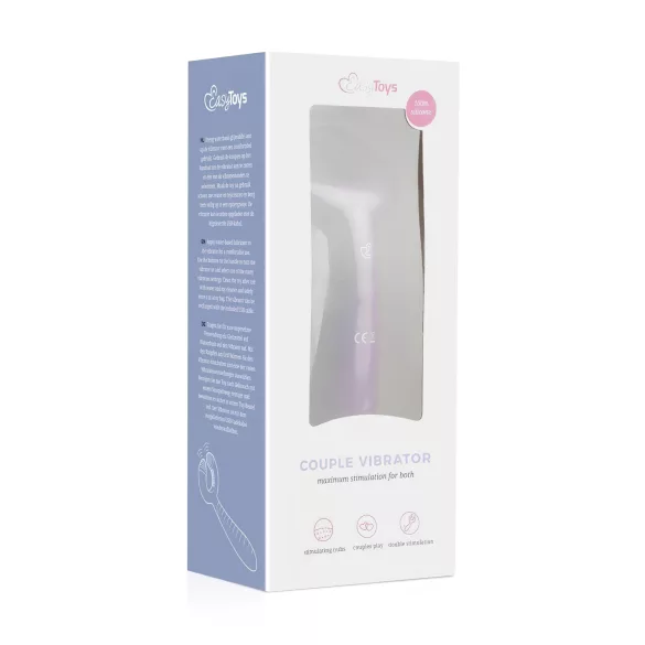 Easytoys Couple - oplaadbare waterproof koppel vibrator - paars