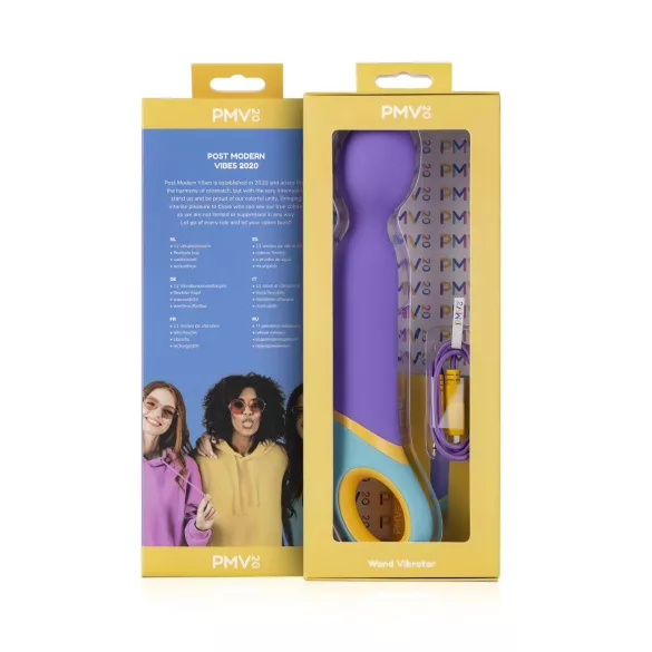 PMV20 - wand vibrator - oplaadbaar massage-apparaat - paars