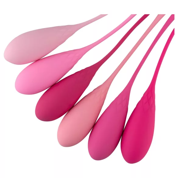 Teazers - set van 6 kegelkogels (roze)