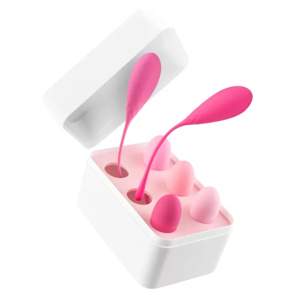 Teazers - set van 6 kegelkogels (roze)