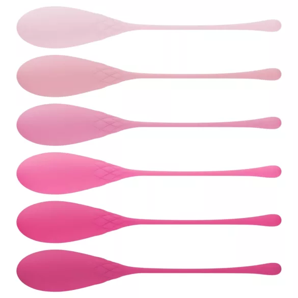 Teazers - set van 6 kegelkogels (roze)
