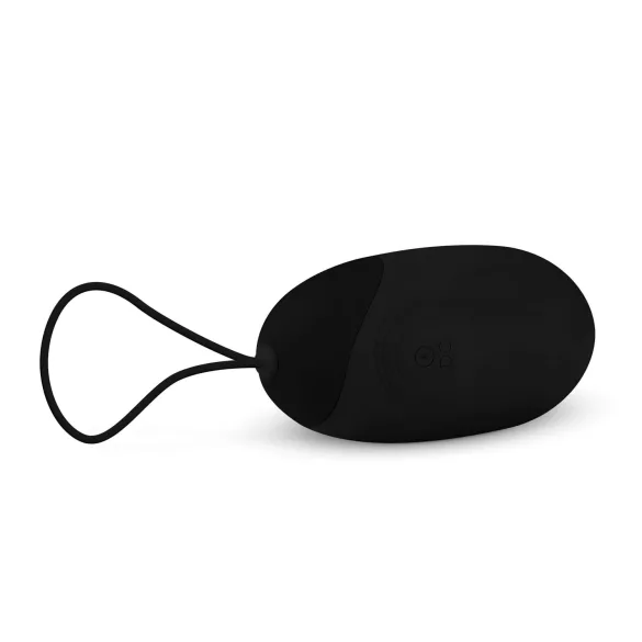 Easytoys - vibrator ei op afstand - oplaadbaar, waterdicht - zwart