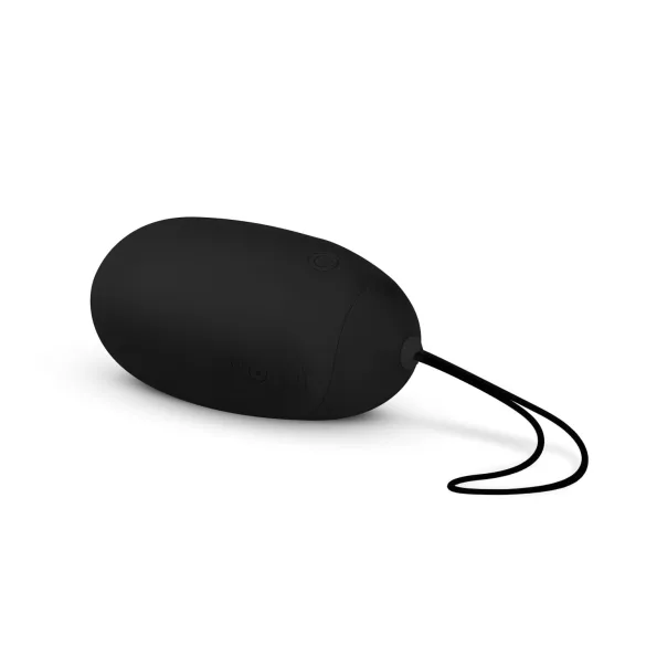 Easytoys - vibrator ei op afstand - oplaadbaar, waterdicht - zwart