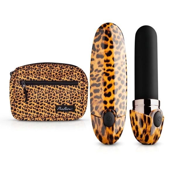 Panthra Asha - Oplaadbare Lippenstift Vibrator (Luipaard-Zwart)