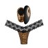 Panthra Tania - tril-stimulerende slip (luipaard-zwart)