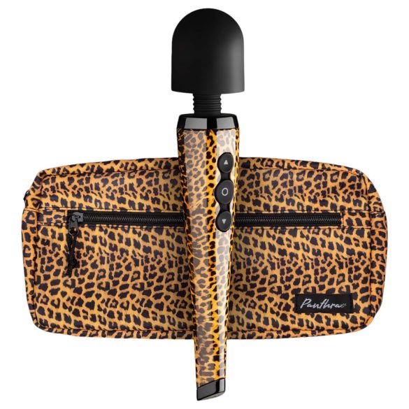 Panthra Shaka Wand - oplaadbare massager (luipaard-zwart)