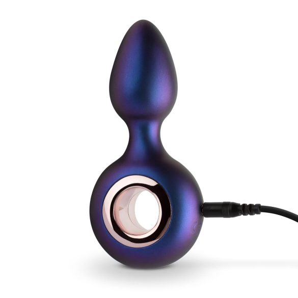 Hueman Deep Space - oplaadbare anaal vibrator - siliconen - paars