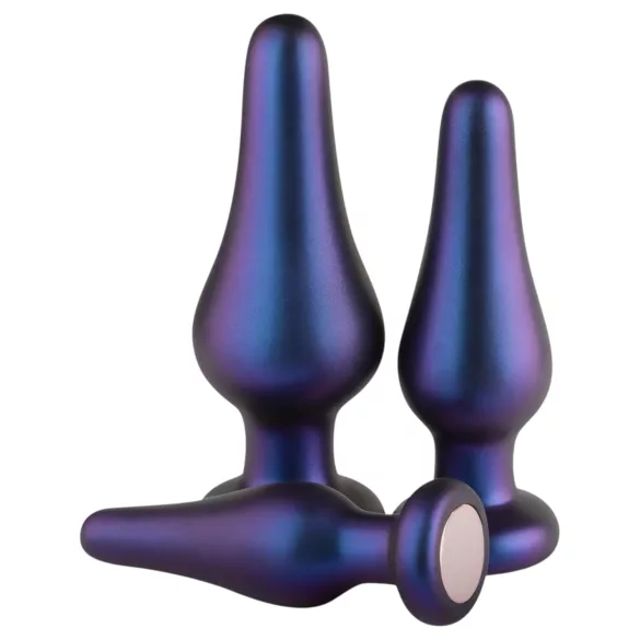 Hueman Comets - siliconen buttplug set - 3 stuks - paars