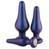 Hueman Comets - siliconen buttplug set - 3 stuks - paars