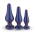 Hueman Comets - siliconen buttplug set (3-delig) - paars
