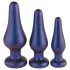 Hueman Comets - siliconen buttplug set - 3 stuks - paars