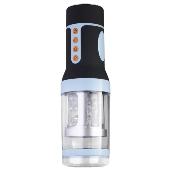 CRUIZR CM04 - automatische draaiende masturbator - oplaadbaar - zwart/blauw