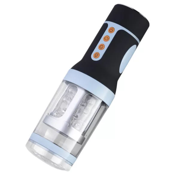CRUIZR CM04 - automatische draaiende masturbator - oplaadbaar - zwart/blauw