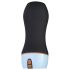 CRUIZR CM06 - oplaadbare, kreunende vibrerende masturbator (zwart-blauw)