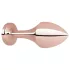 Rosy Gold - anale plug - met zwarte steen - rosegoud