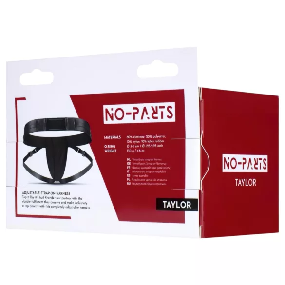 No-Parts Taylor - strap-on harnas - dubbele O-ring - verstelbaar S-L