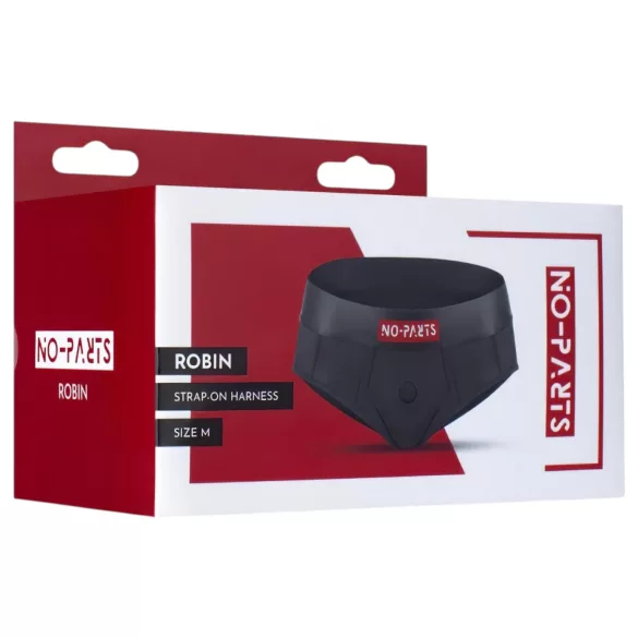 No-Parts Robin - strap-on slip - zwart - maat L