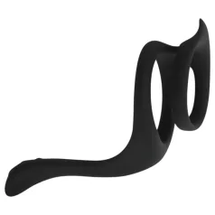 Easytoys - Penis- en balzakring - flexibel - zwart