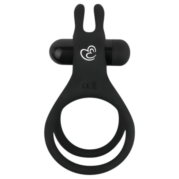 Easytoys - Vibrerende penis- en balring - siliconen - zwart