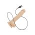 Real Fantasy Conrad - zuignap vibrator - 20cm (natuurlijk)