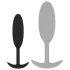 EasyToys Heavy Fulfiller - anale plug van 54 g - klein (zwart)