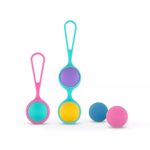 PMV20 Vita - kegelbal set - verstelbaar gewicht - siliconen - multicolor