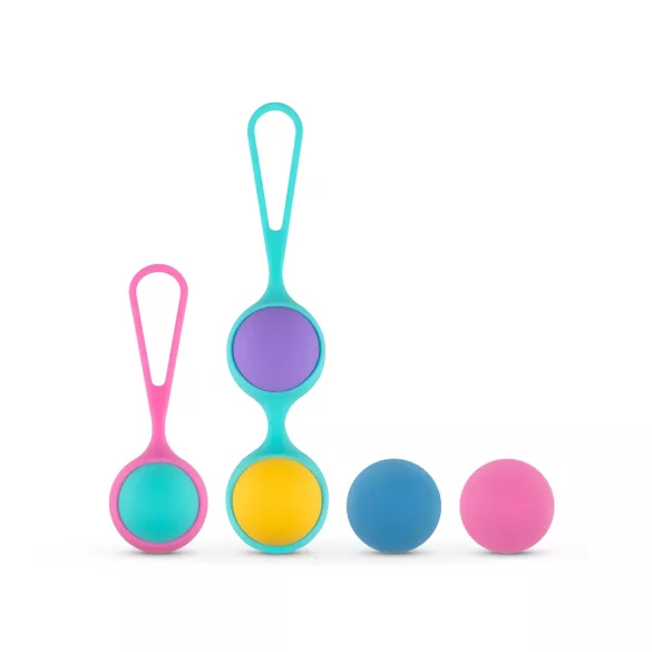 PMV20 Vita - kegelbal set - verstelbaar gewicht - siliconen - multicolor
