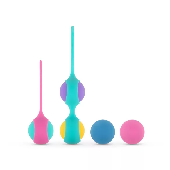 PMV20 Vita - kegelbal set - verstelbaar gewicht - siliconen - multicolor